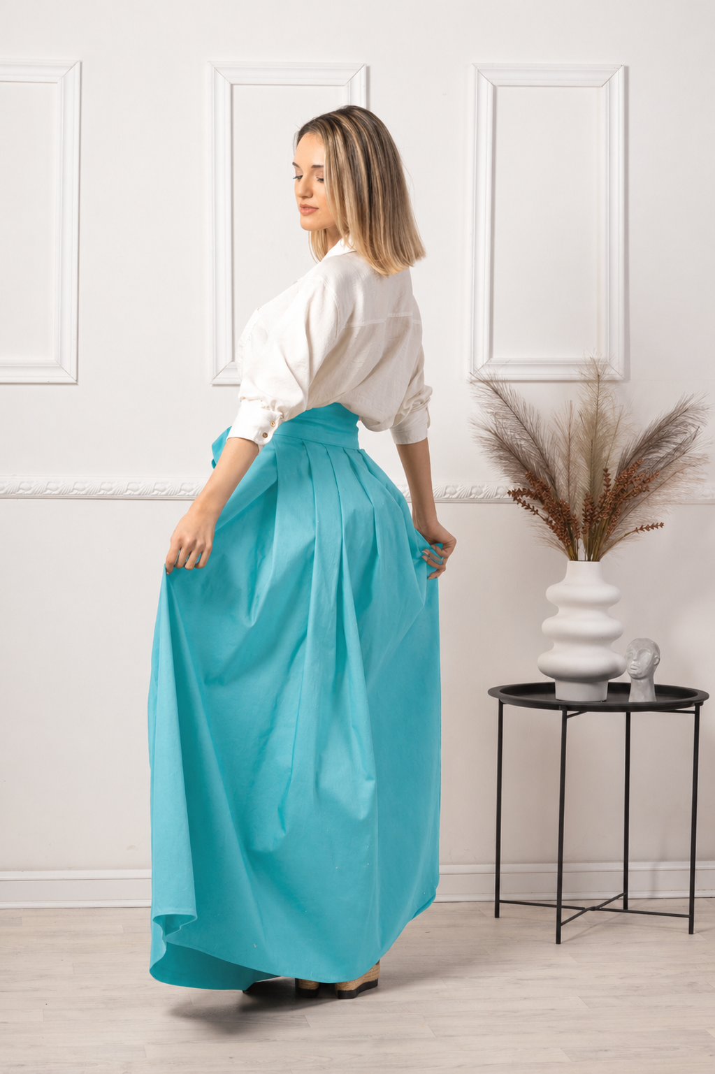 Maxi cotton skirt