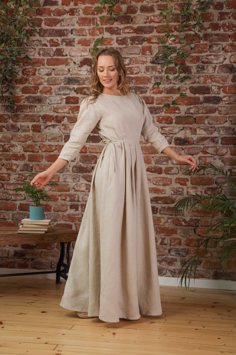 Formal Dark Blue Long Sleeve Maxi Dress - from Nikka Place | Effortless fashion for easy living