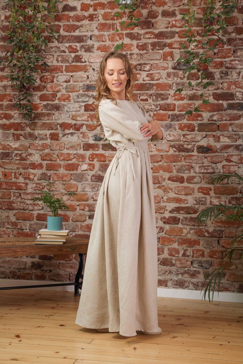 Dark Blue Long Sleeve Maxi Dress for All Seasons - from Nikka Place | Effortless fashion for easy living