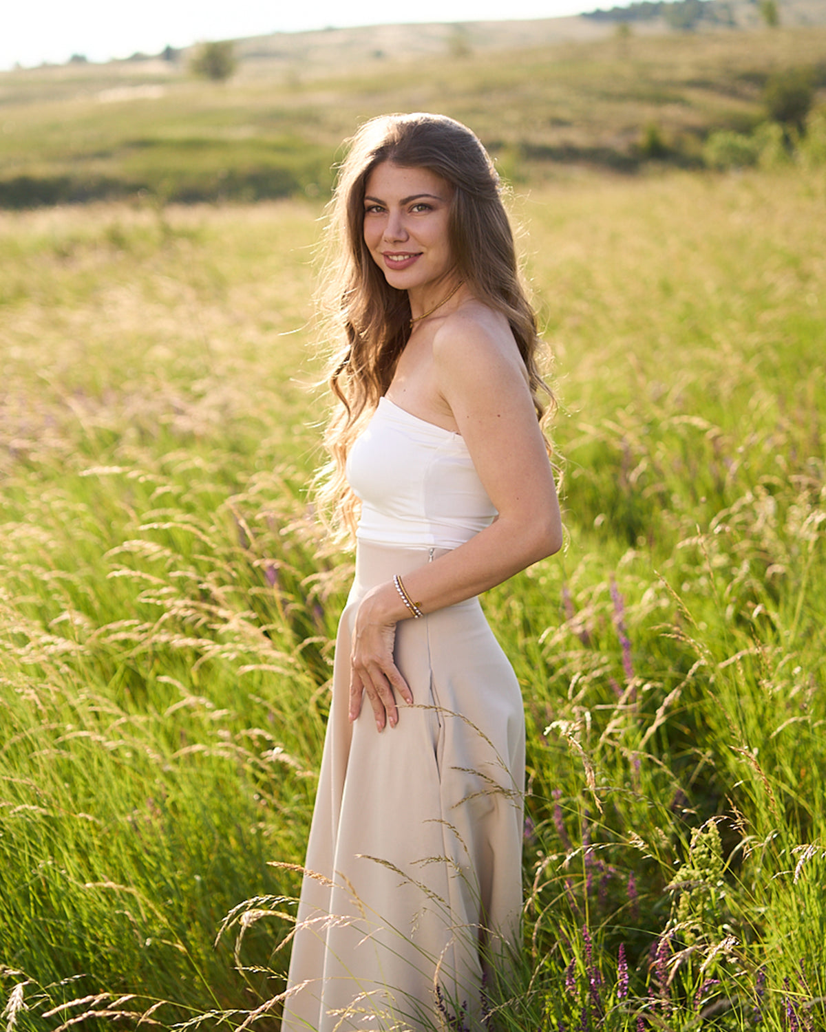 Side view maxi skirt