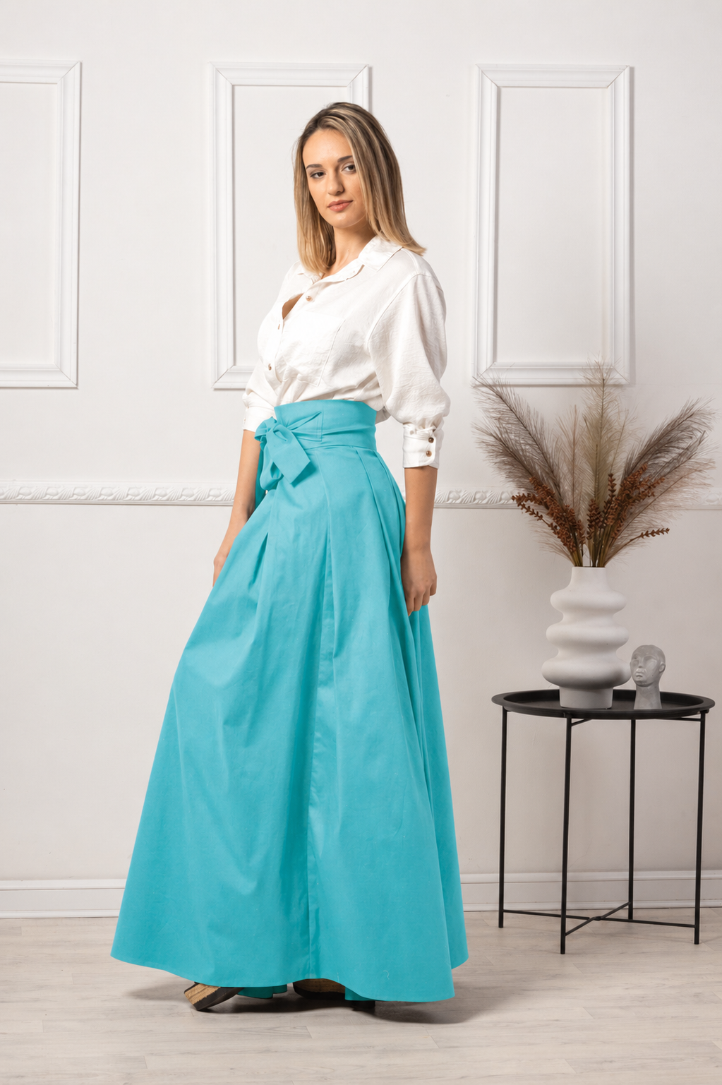 Maxi cotton skirt
