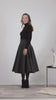 Full  of Wool Midi Flare Skirt