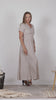 Complete design of Linen Wrap Around Dress with Waist Tie