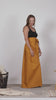 Full view of Elegant modern Waist Pleated Maxi Skirt