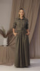 Full view of Linen Maxi Belted Dress