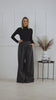 Complete design of Wide leg wool pants for women

